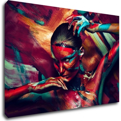 Impresi Obraz Farebný portrét ženy - 90 x 60 cm