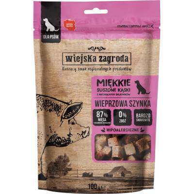 WIEJSKA ZAGRODA Pork ham pamlsek pro psa 100 g