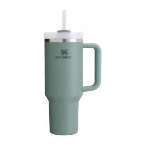 STANLEY Quencher H2.0 Flowstate Drinking Bottle with Straw 1.18L - Thermo Mug Cools Up to 11 Hours, 48 Ice Cold - Dishwasher Safe - Thermos Bottle BPA Free Stainless Steel - Shale - 10-10824-400