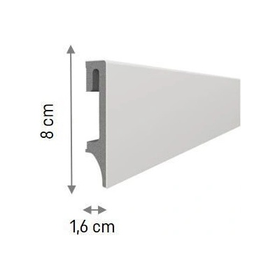 Перваз Espumo ESP202 Светло сиво