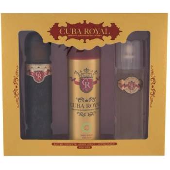 Cuba Royal подаръчен комплект: EDT 100 ml + дезодорант 200 ml + афтършейв 100 ml за мъже