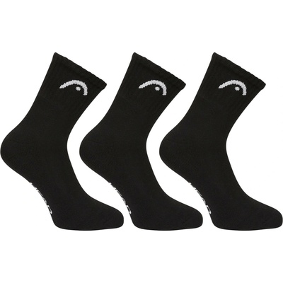 HEAD 701229016 001 členkové 3PACK čierne