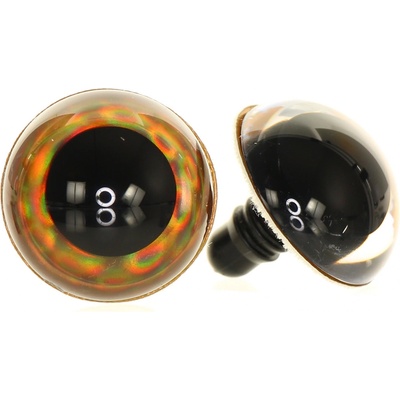 Oči metalické zlatohnědé 22 mm