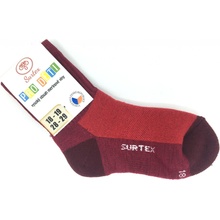 Surtex zimné ponožky 70% Merino Červené