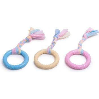 Image 1 of Играчка за куче гумен ринг с въже