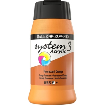 Image 1 of Daler-Rowney System3 АКРИЛНА боя Fluorescent Orange 500 ml 1 бр (129500653)