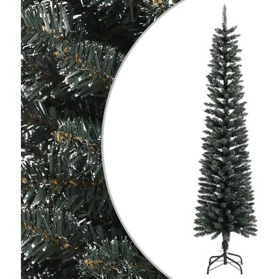 Shumee Umelý úzky vianočný stromček so stojanom, zelený 210 cm, PVC