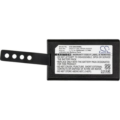 Cameron sino Батерия за баркод скенер Datalogic CVR2 DL-Memor/ Wasp DT10 94ACC1368 LiIon 3.7V 1000mAh Cameron Sino (CS-DAV200BL)