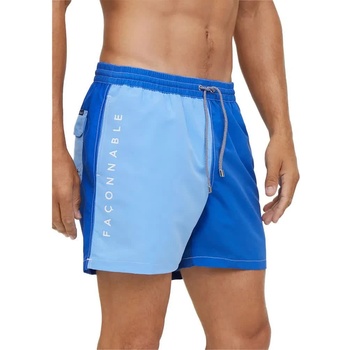 Faconnable Бански гащета Façonnable Iconique swimming shorts - Blue (Ultra Blue)
