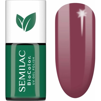 Semilac UV Hybrid BioColor gélový lak na nechty s použitím UV/LED lampy odtieň 718 Natural Cyclamen 7 ml