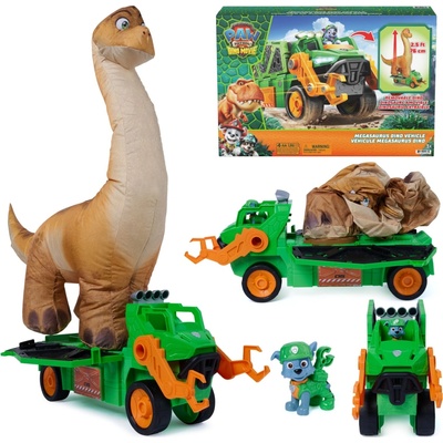 Spin Master Labková patrola Vozidlo s dinosaurom a figúrkou Rocky 76 cm