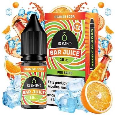 Bombo Bar Juice Orange Soda Ice Nic Salts 10ml