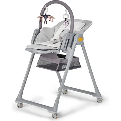 KinderKraft Детско столче и шезлонг за хранене KinderKraft LASTREE, сиво, 2в1
