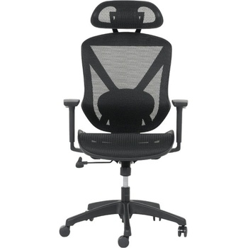 Bittel Офис стол Carmen CAEN, до 120кг, полипропиленова база, Tilt механизъм, регулируем люлеещ механизъм, лумбална опора, черен (bt-3520614)