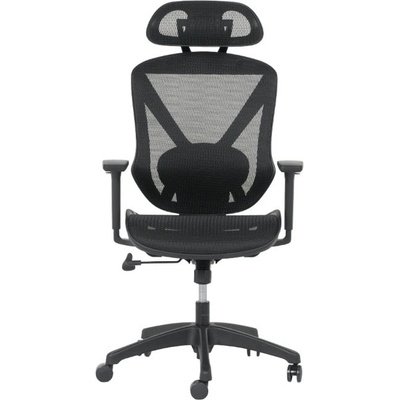 Bittel Офис стол Carmen CAEN, до 120кг, полипропиленова база, Tilt механизъм, регулируем люлеещ механизъм, лумбална опора, черен (bt-3520614)