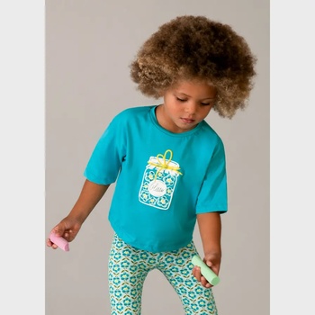 MAYORAL Тениска къс ръкав Син електрик за мини момиче Mayoral