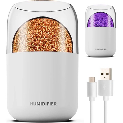 Verk 24492 Zvlhčovač vzduchu USB RGB ultrazvukový 300 ml bílý