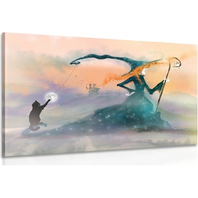 Obraz kreslená bosorka - 40x30