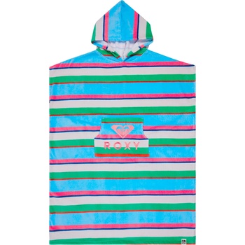 Roxy Дамско пончо за сърф Roxy Women's Stay Magical Printed Surf poncho - Cloud Dancer Classic Stripe - размер One Size (150-6364-0211)