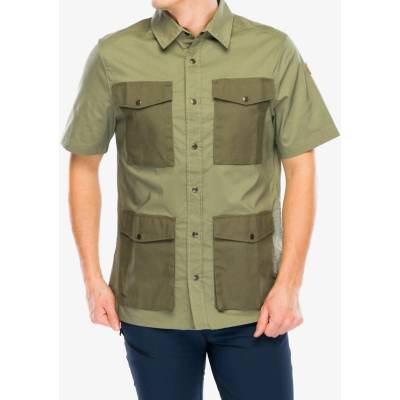 Fjallraven Raven turistická košel'a krátký rukáv green/laurel green