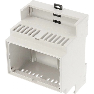 Hammond Electronics 1597DIN4M53V pouzdro na DIN lištu otevřená 90 x 58 x 71 PPO světle šedá 1 ks