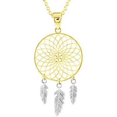 Gemmax Zlatý řetízek s lapačem snů GLSCN-42001-12491