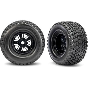 Traxxas колело, джанта Sand Car черен, гума Gravix (задна) (чифт)