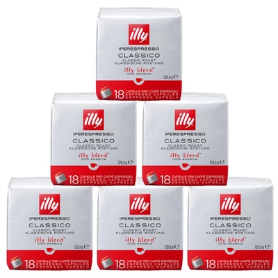 illy Капсули за кафе Illy IperEspresso Classico, опаковка от 6 x 18 броя