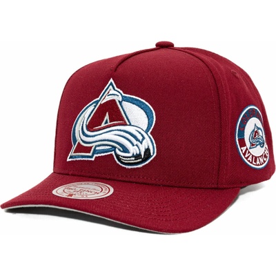 Mitchell & Ness Colorado Avalanche Double Clutch Pro Snapback Maroon