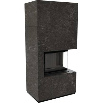 Kratki FLOKI BOX pravá 8 kW průměr 160 křemenný sintr NATURALI NERO GRECO černý