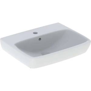 Geberit Selnova Square - Умивалник 55х44 см, с преливник, отвор за смесител, бял 500.290. 01.7 (500.290.01.7)