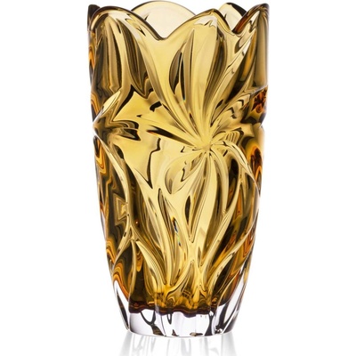 Aurum Crystal Váza FLORA amber 280 mm