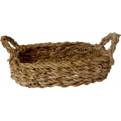 košík oválny s úchytmi malý 24x17x7cm morská tráva