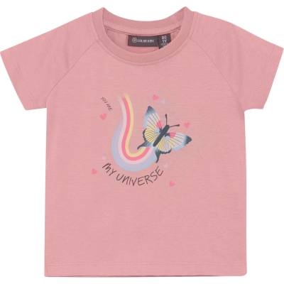 Color Kids Детска тениска Color Kids Baby's T-Shirt with Chestprint S/S T-shirt - Bridal Rose - размер 92 (EU) (704-5845-0114)