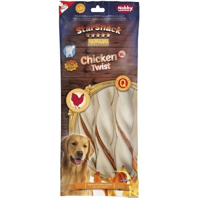 Nobby StarSnack BBQ Chicken Twist žuvacie tyčky XL 25 cm 240 g