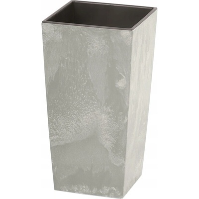 Prosperplast Kvetináč 26,5 x 26,5 x 50 cm plast sivý
