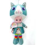 Armtoys ПЛЮШЕНА КУКЛА С КОТЕШКИ ДРЕХИ 45СМ - armtoys