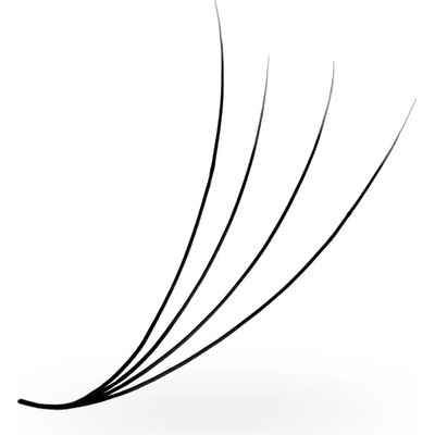 Luxury Lashes 4D Řasy Premium sypané v hotovém vějířku 1 000 ks Zakřivení umělých řas: D, Délka umělých řas: 9 mm, Tloušťka řas: 007 – Zboží Dáma