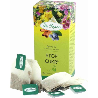 Dr.Popov Čaj Stop cukr 20 x 1,5 g
