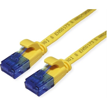 Roline VALUE 21.99. 2031 : : Кабел UTP Cat. 6a (Class EA), extra-flat, жълт, 1.0 м (21.99.2031)