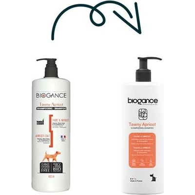 Biogance šampon Tawny apricot pro žlutohněd.srst 1l