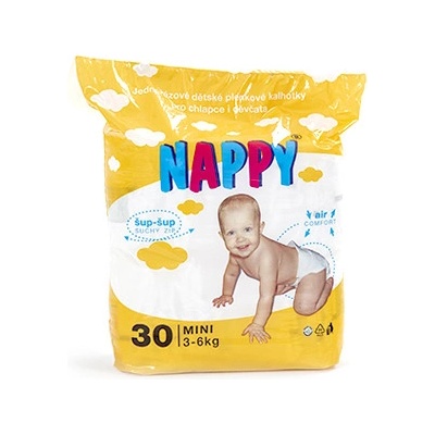 NAPPY Mini 3-6 kg 30 ks