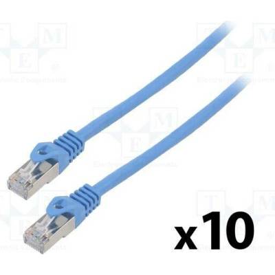 Lanberg PCF6-20CC-0300-B Patch F/UTP Cat 6 RJ45 vidlice z obou stran lanko CCA