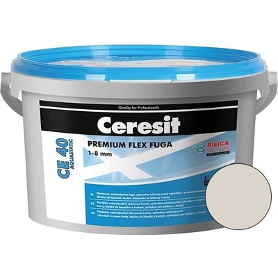 Ceresit CE 40 Škárovacia hmota, strieborná, 2 kg 606763