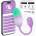 INTOYOU App Series NexEgg Vibrating Egg Double Silicone Layer App Lilac-Pistachio