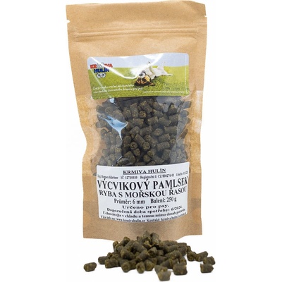Hulín Pamlsek výcvikový EXTRA ryba s řasou zelený 6 mm 250 g