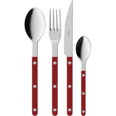 Sabre Paris Sada príborov Bistrot Brillant Burgundy 4 ks
