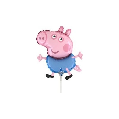 GRABO MINI Prasátko George mini 14 35cm fóliový balónek nafukovací