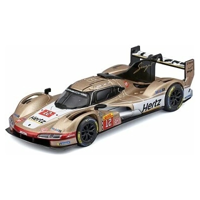 Bburago RACE Porsche 963 v dekorativním boxu zlatá 1:43