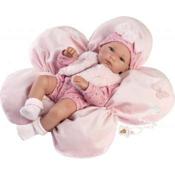 Llorens 63592 NEW BORN DIEVČATKO- realistická bábätko s celovinylovým telom 35 cm